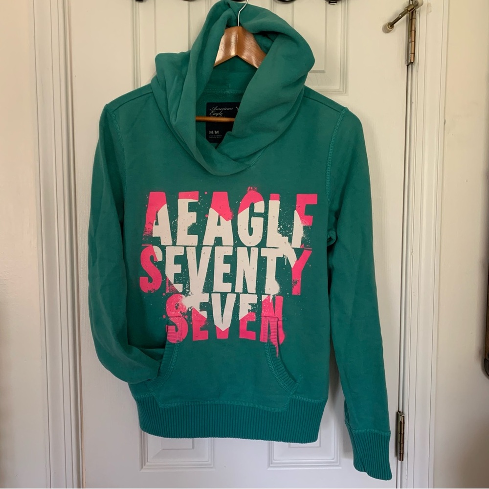 Y2K AEO Vintage Love Seventy Seven Hoodie Sweatshirt